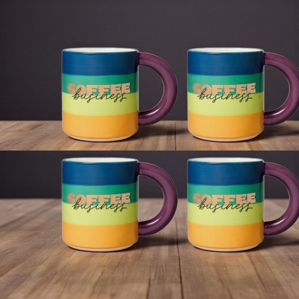 Tabitha Brown large rainbow coffee business mugs